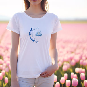 Camiseta Chuva azul minimalista de bebê menino