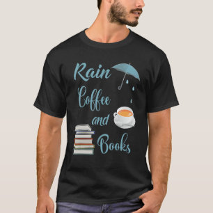 Camiseta Chuva café e livros