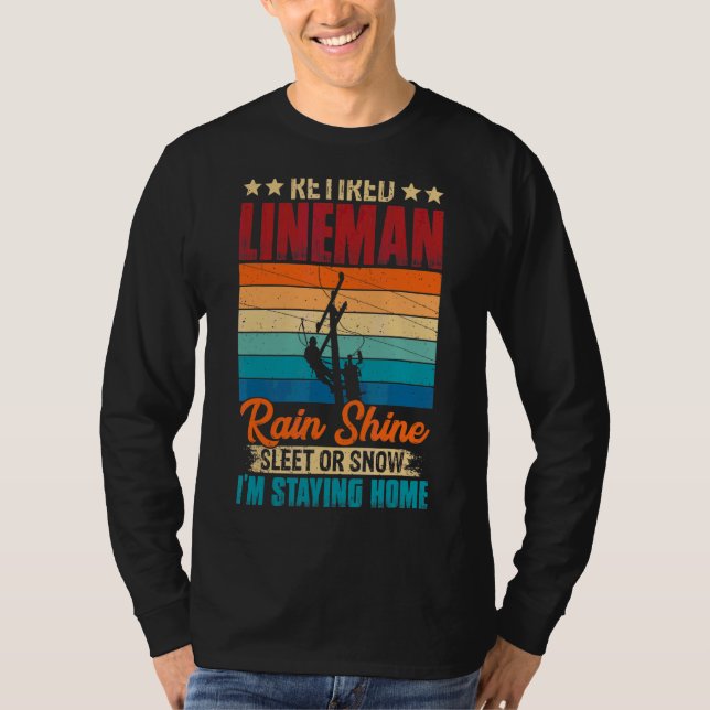 Camiseta Chuva Da Chuva De Lineman Reformada Ou Selo De Nev (Frente)