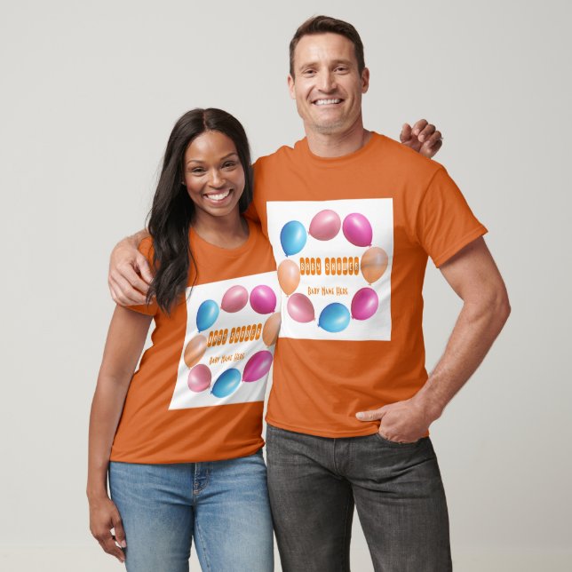 Camiseta Chuva de Bebê Alegria Texto e Imagem Personalizado (Unissex)