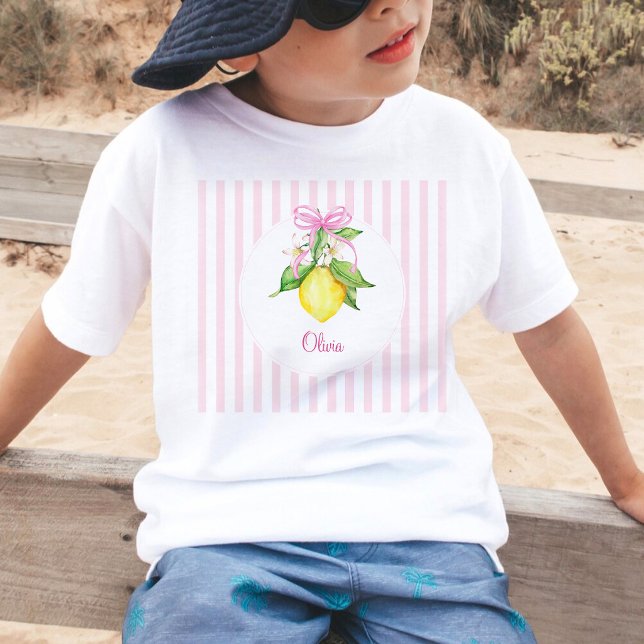 Camiseta Chuva de Bebê Coquette Limão Rosa (Criador carregado)