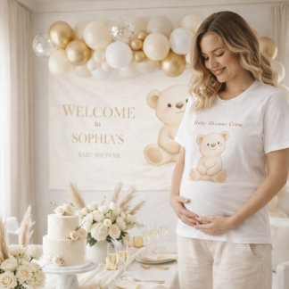 Camiseta Chuva de Bebê Personalizada Boho Urso