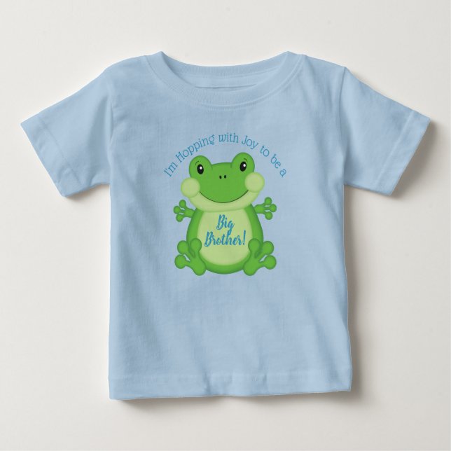 Camiseta Chuva de Bebê Sapo Azul (Frente)