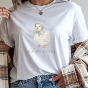 Camiseta Chuva de Bebê Silly Goose Daisy Verde Oliva Neutro