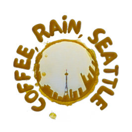 Camiseta Chuva de café Seattle