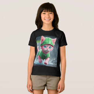 Camiseta Chuva de Gatinho Timísta Corre Premium, Unisex, Te