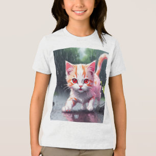 Camiseta Chuva de Gatinho Timísta Corre Premium, Unisex, Te