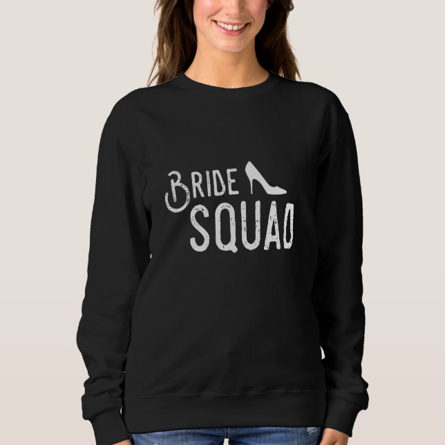 Camiseta Chuva de Presentes de Casamento da Equipe da Noiva (Frente)