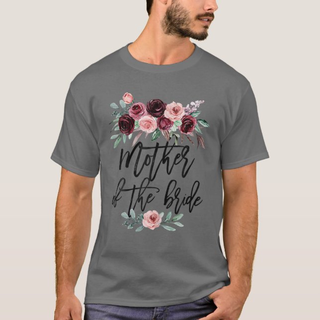 Camiseta Chuva de Presentes de Casamento Para a Noiva Mãe M (Frente)