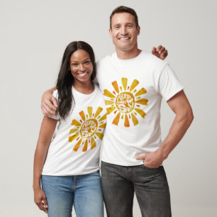 Camiseta Chuva de Sol Aguarela Chá de Bebê