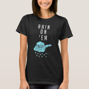 Camiseta Chuva Em Meteorologia Para O Repórter 1 Do Weather