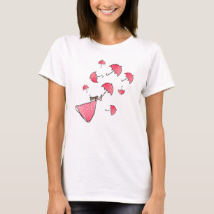 Camiseta Chuva rosa