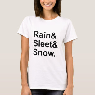 Camiseta Chuva Sleet Neve   Condições Meteorológicas Postai