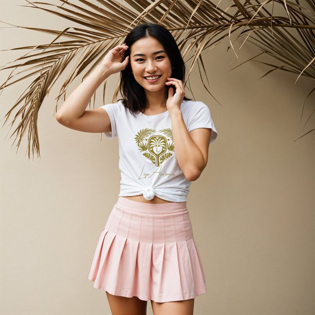 Camiseta Chuva Tropical Retro de Árvore Palmeiras Chuveiro  (Retro Tropical Palm Tree Pickleball Bridal Shower)