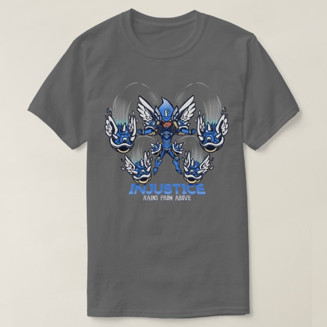 Camiseta Chuvas injustas de cima (Frente do Design)