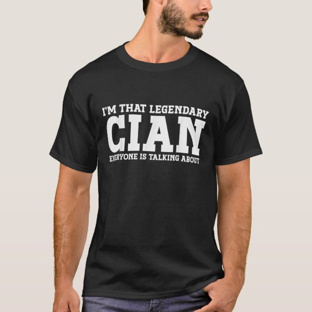 Camiseta Cian Personal Name Nome Funny Cian (Frente)