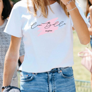 Camiseta Ciao Bella - Itália Brussel Nome do Traço