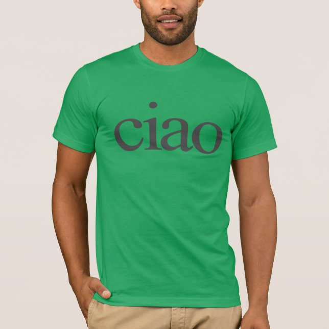 camiseta ciao, camisa ciao, camisa ciao italian, c (Frente)