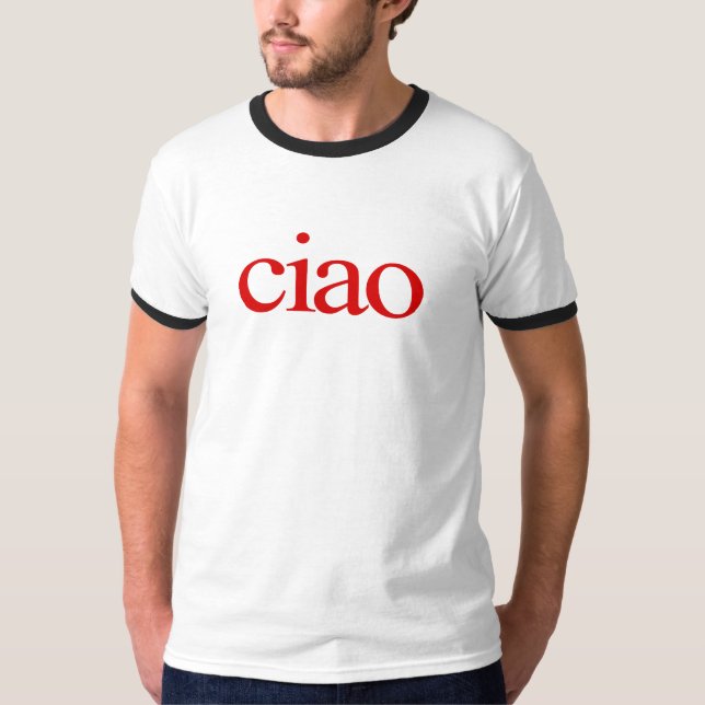 camiseta ciao, camisa ciao, camisa ciao italian, c (Frente)