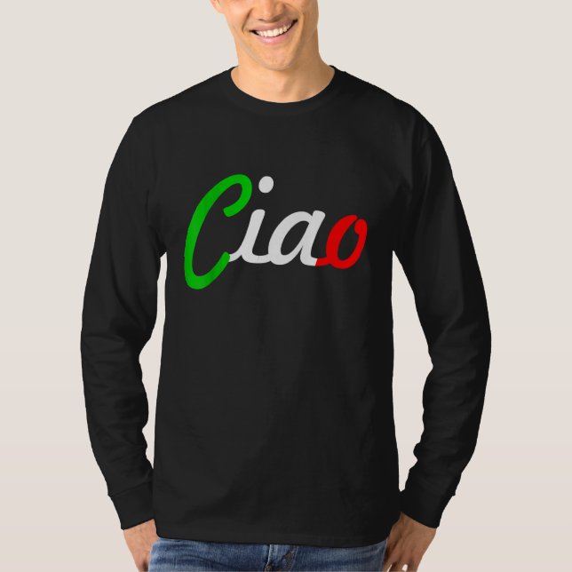 Camiseta Ciao Italian Greeting Italy Language Tee (Frente)