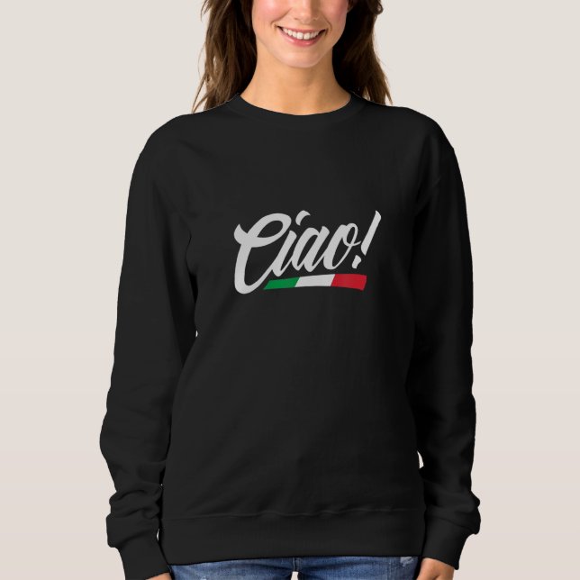 Camiseta Ciao Italy Italian Flag Home Pride Travel Souvenir (Frente)