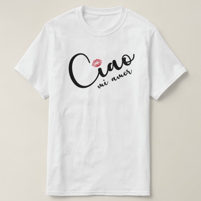 Camiseta - Ciao mi amor (Frente do Design)