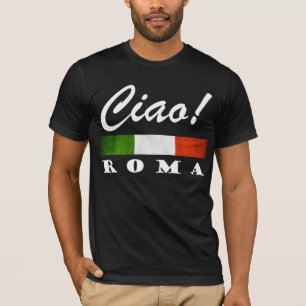 Camiseta Ciao! Orgulho italiano de Roma Italia da bandeira