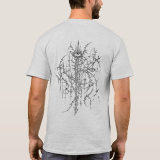 Camiseta Ciber Sigilismo Intrincado Arte de Linha de Olho G