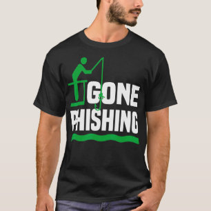 Camiseta Cibernético Engraçado de Phishing do Computador