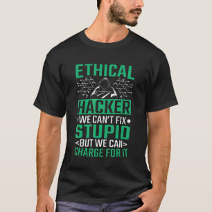 Camiseta Cibersegurança do Hacker Computer Code Ético Hacke
