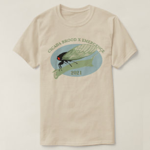 Camiseta Cicada Brood X Emergência 2021