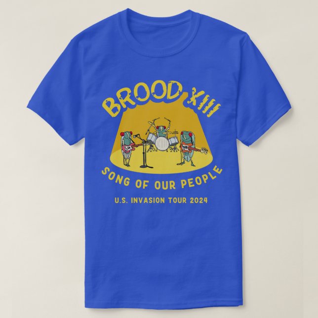 Camiseta Cicada Brood XIII Cicada Canção 1 (Frente do Design)