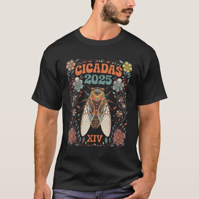 Camiseta Cicada Brood Xiv Verão de 2025 Troço De Reunião Ci (Frente)