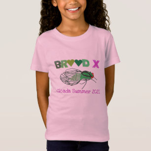 Camiseta Cicada de Corações do Brood X Verão