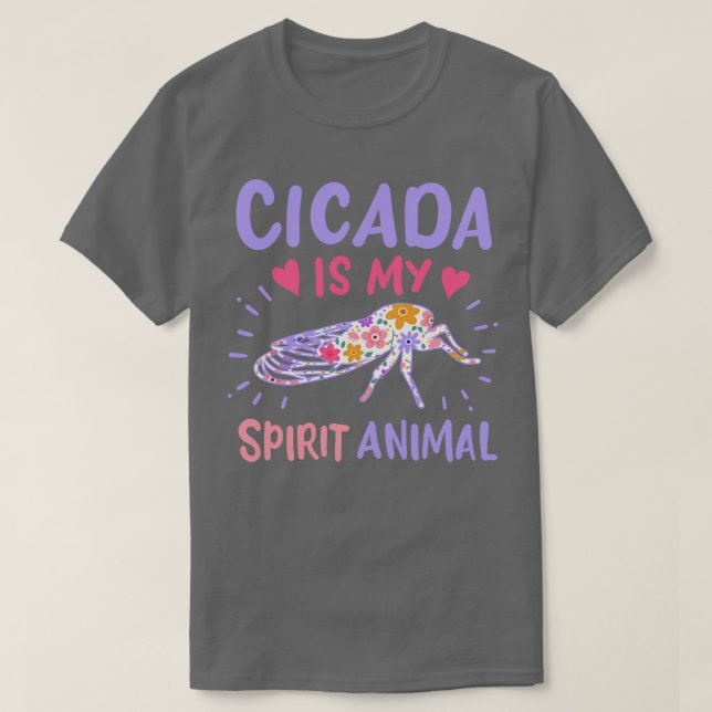 Camiseta Cicada Espírito Animal 1 (Frente do Design)