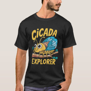 Camiseta Cicada Explorer, Inseto de Verão, em forma de bele