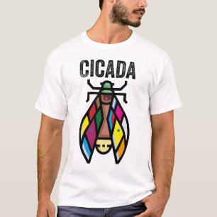 Camiseta Cicada Lover Insette Cute Cicada Tímbolos Insetos
