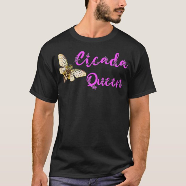 Camiseta Cicada Rainha Magicada Invasão de Insetos de Inset (Frente)