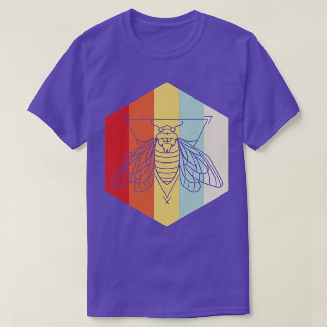 Camiseta Cicada Retro (Frente do Design)