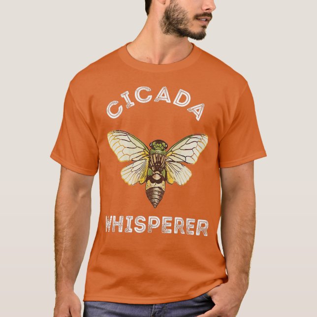 Camiseta Cicada Whisperer Insett Magicada Brood Inseto (Frente)