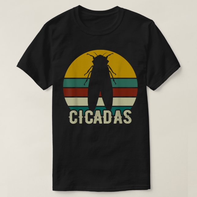 Camiseta Cicadas Funny Insect Lover Retro Vintage Cicada (Frente do Design)