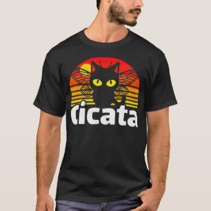 Camiseta Cicata Brood X Engraçado Gato sobrevoado do inseto