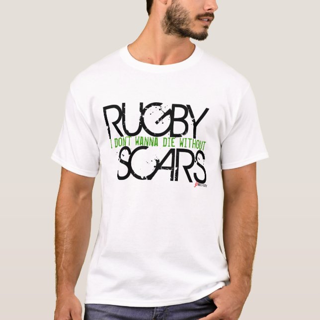 Camiseta Cicatrizes do rugby (Frente)