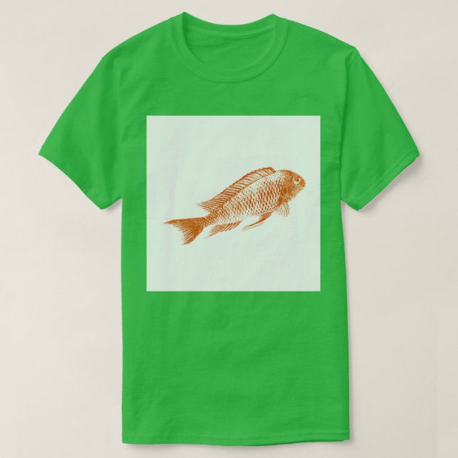 Camiseta cichlid de troféus de fogo (Frente do Design)