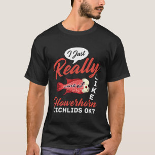 Camiseta Cichlid Fish Cichlid Aquarium Comida Proprietário