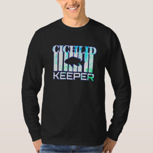 Camiseta Cichlid Keeper Espalhando Aquário Cichlive Fish Br