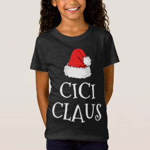 Camiseta Cici Claus Christmas Hat Family Group Corresponden