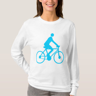 Camiseta Ciclagem - azul-céu
