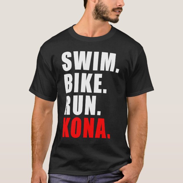CAMISETA CICLAGEM DE NADAÇÃO EM KONA 2023 TRIATLETE MENS (Frente)