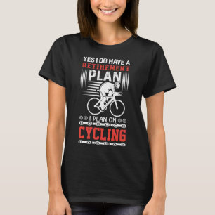 Camiseta Ciclagem do Plano de Reforma da Bicicleta Engraçad